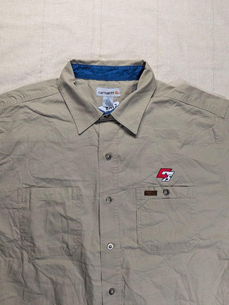 Carhartt Beige Work Shirt Short Sleeve Streetwear 2